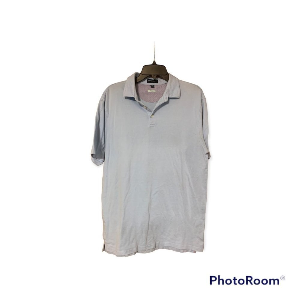 Peter Millar Light Gray Polo Shirt